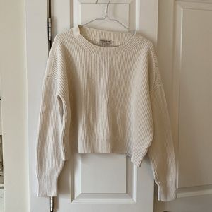 Toad&Co Cotton White Sweater Size L